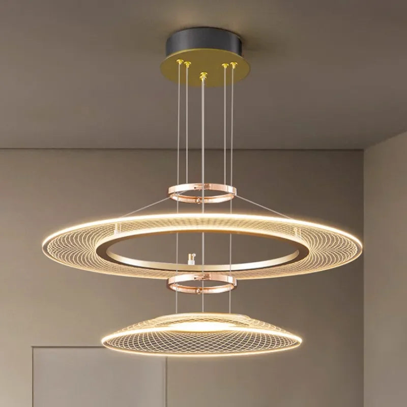 Luxury Modern LED Crystal Ring Chandelier – LM1052 - Lumora