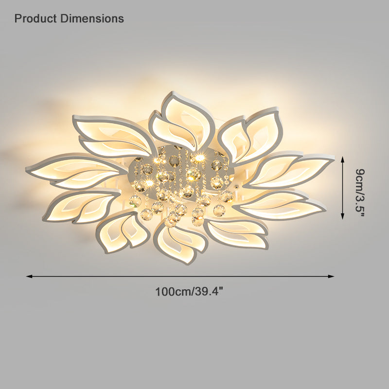 Luxury Modern LED Crystal Ceiling Chandelier - LM1123