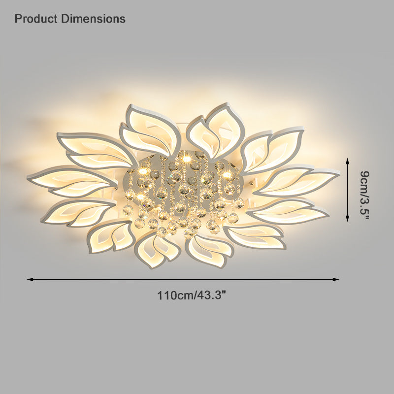 Luxury Modern LED Crystal Ceiling Chandelier - LM1123