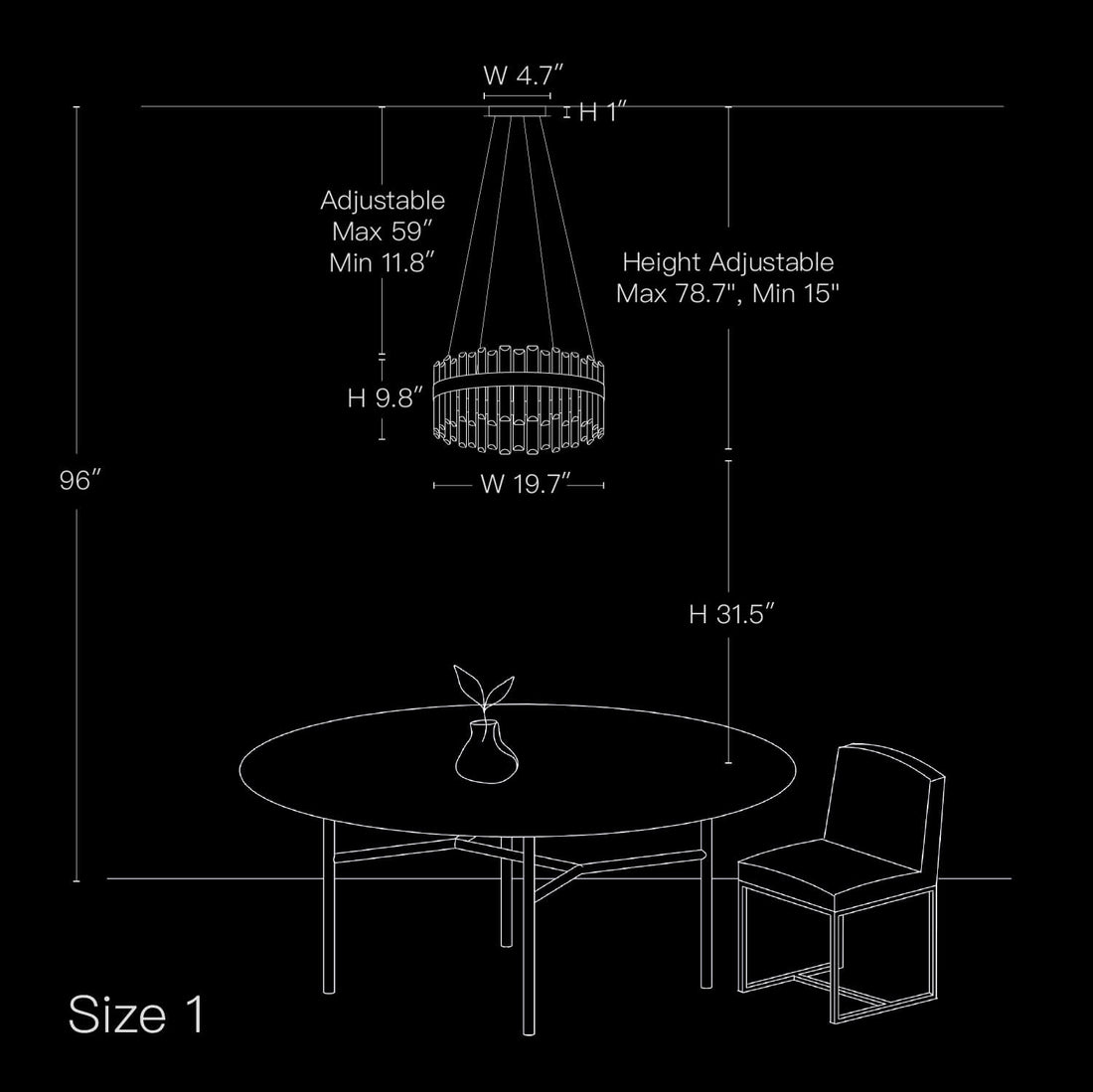 Aurum Gold Crystal Ring Chandelier - LM1013