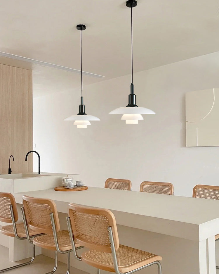 Nordic Milk Glass Pendant Light - LM1037 - Lumora
