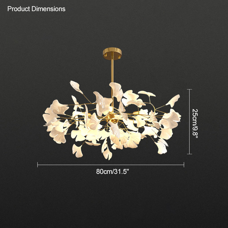Gingko Leaf LED Chandelier - LM1035 - Lumora