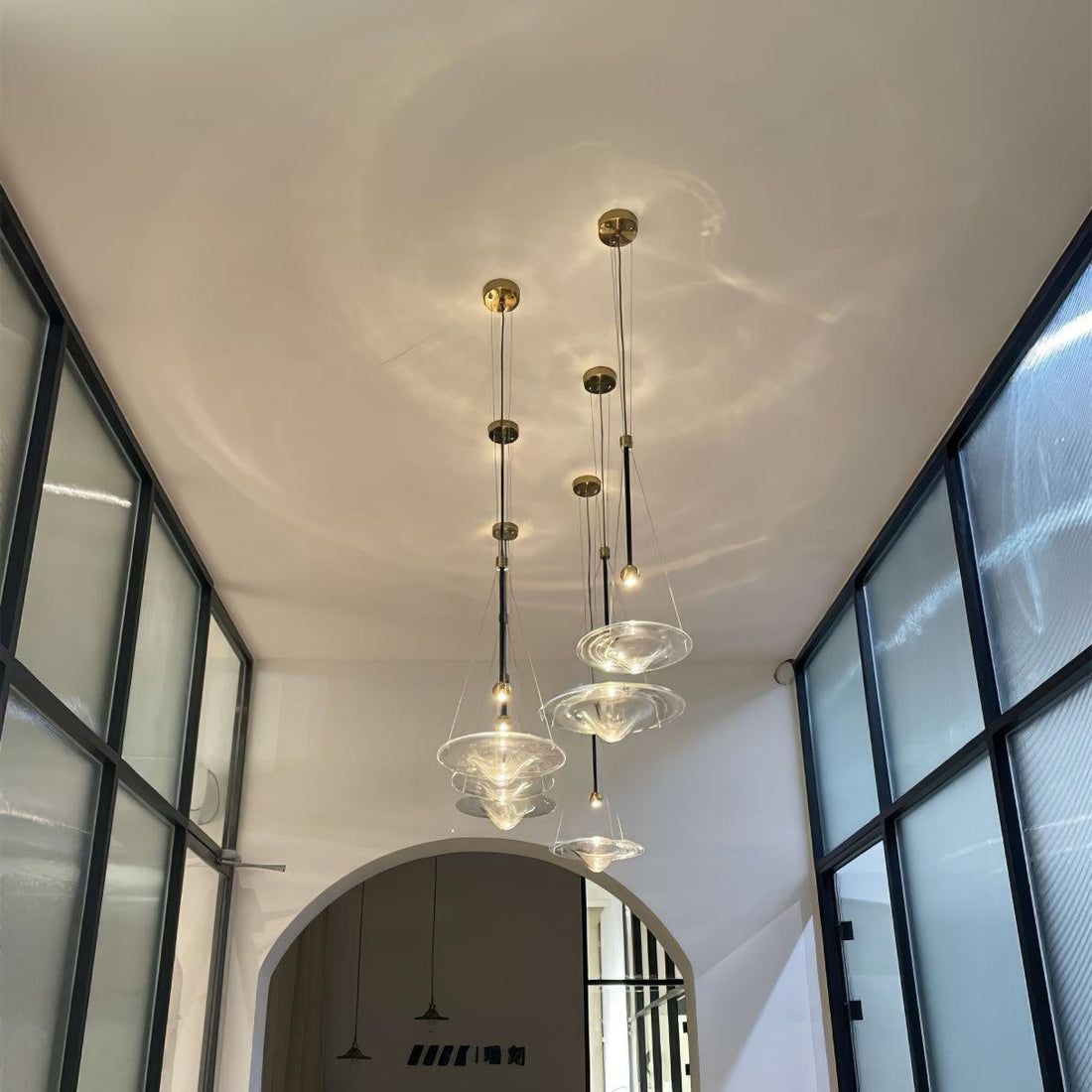 Glass Disc Pendant Light - LM1117