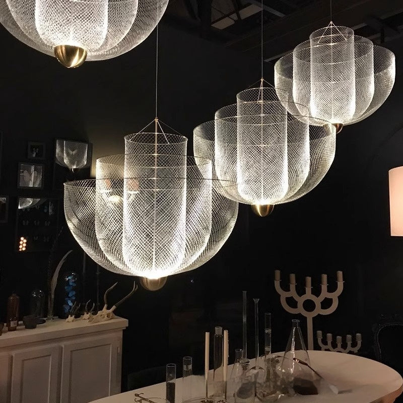 Contemporary Metal Grid Pendant Light – LM1060 - Lumora