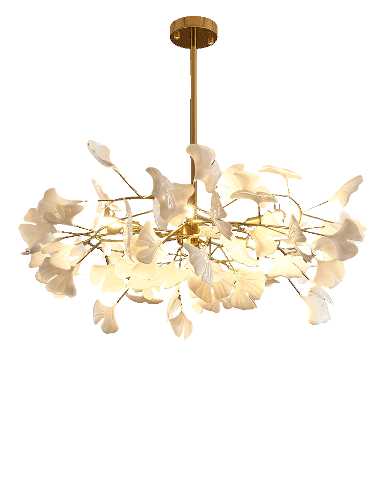Gingko Leaf LED Chandelier - LM1035 - Lumora