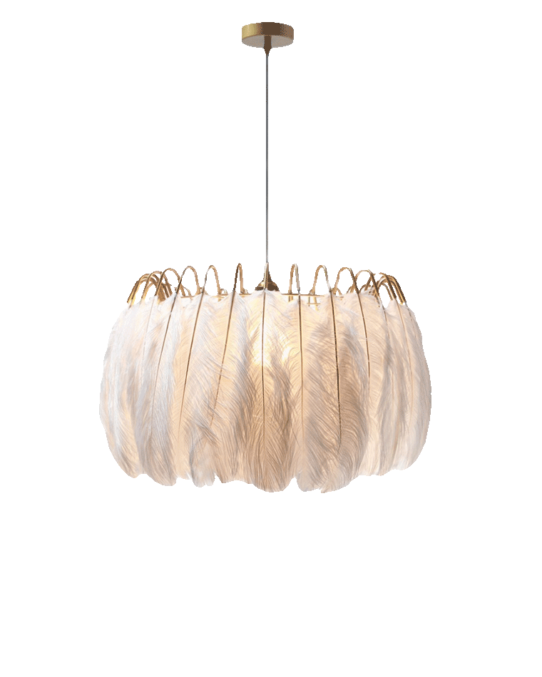 Celestia Feather Chandelier - LM1091 - Lumora