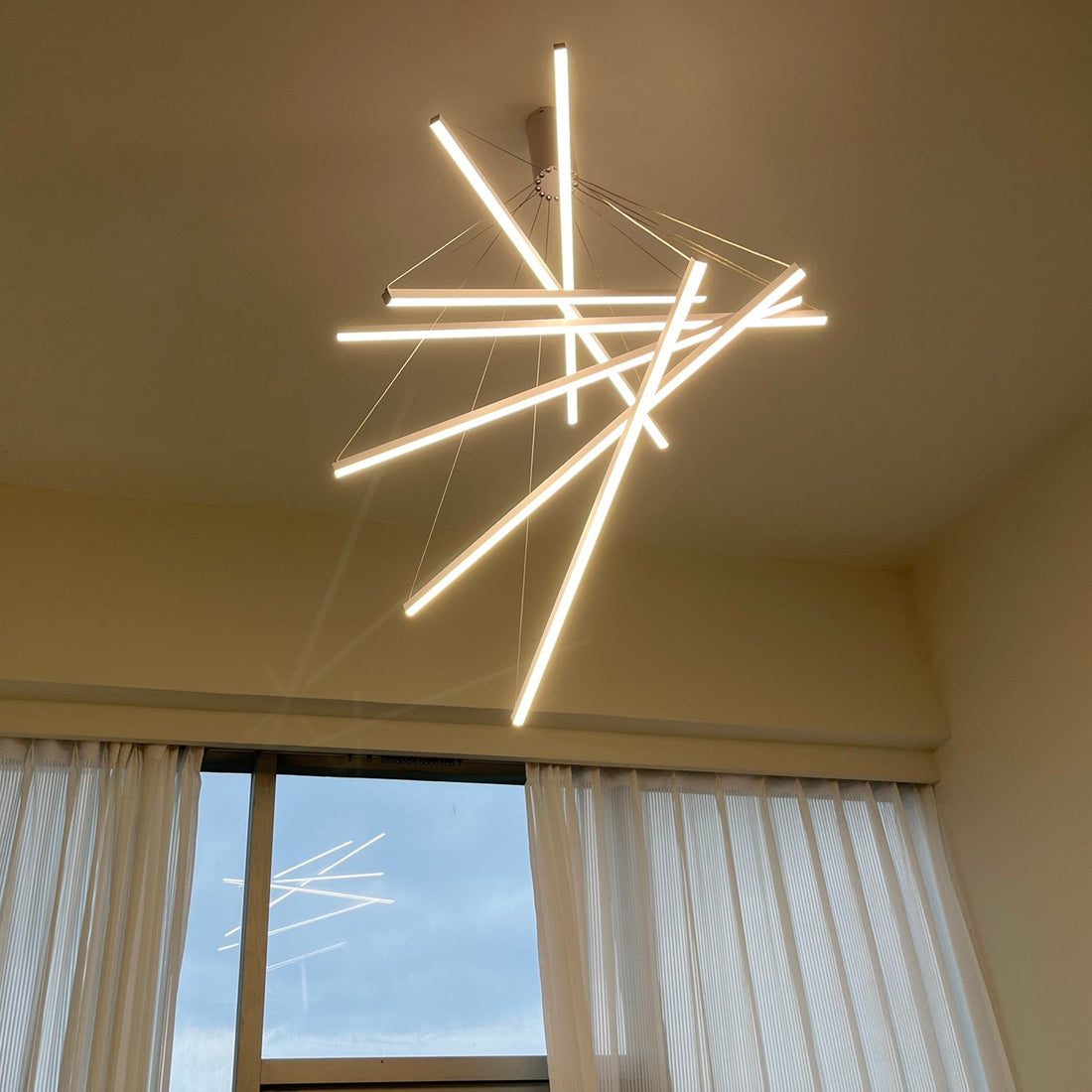 Multi-Sticks LED Chandelier - LM1033 - Lumora