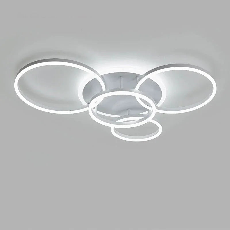 Gold Circular LED Ring Chandelier - LM1020 - Lumora