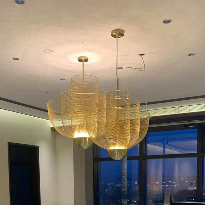 Contemporary Metal Grid Pendant Light – LM1060 - Lumora