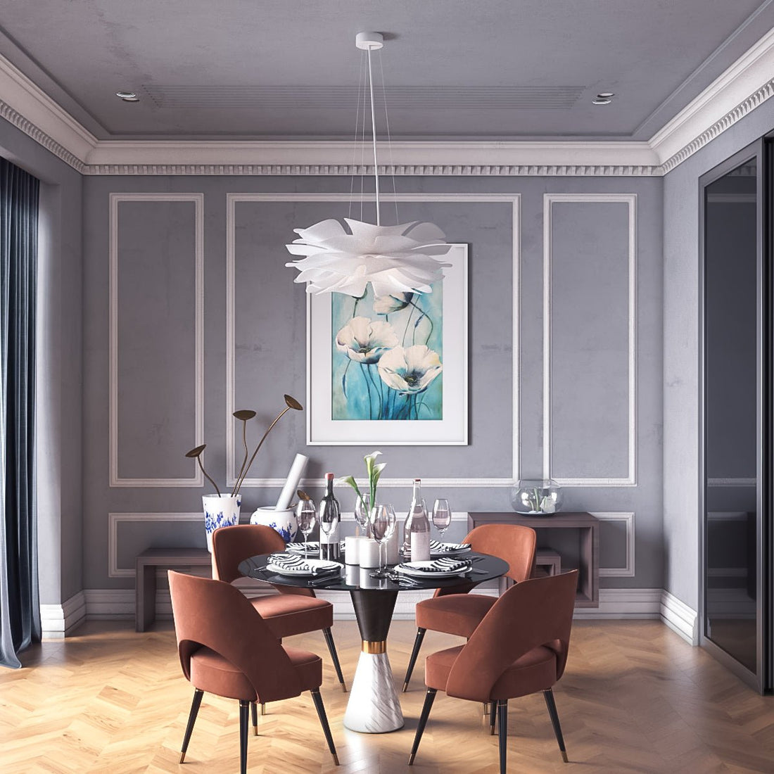 Fleur LED Petal Chandelier - LM1032