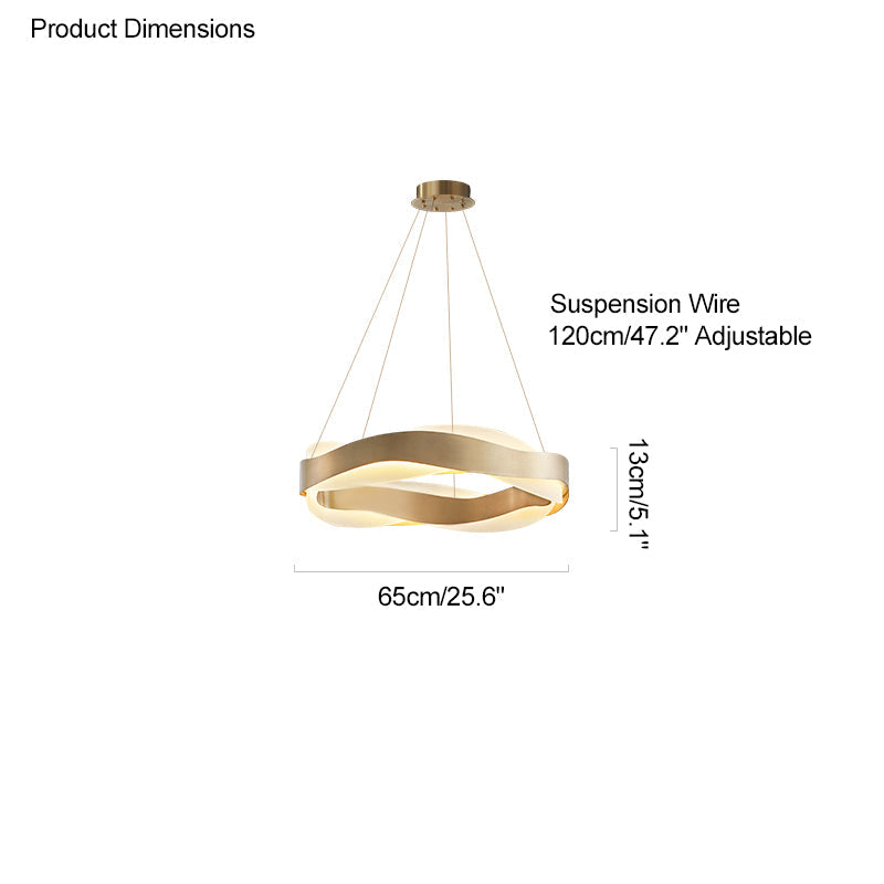 Modern Wave LED Chandelier - LM1070 - Lumora
