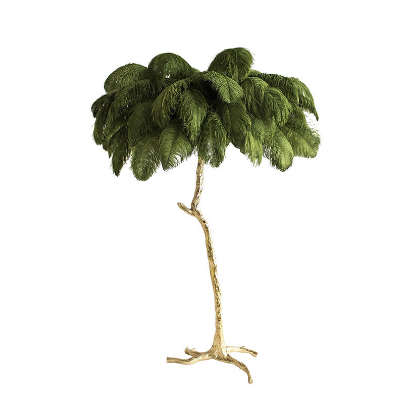 Ostrich Feather Luxury Floor Lamp - LM1016 - Lumora