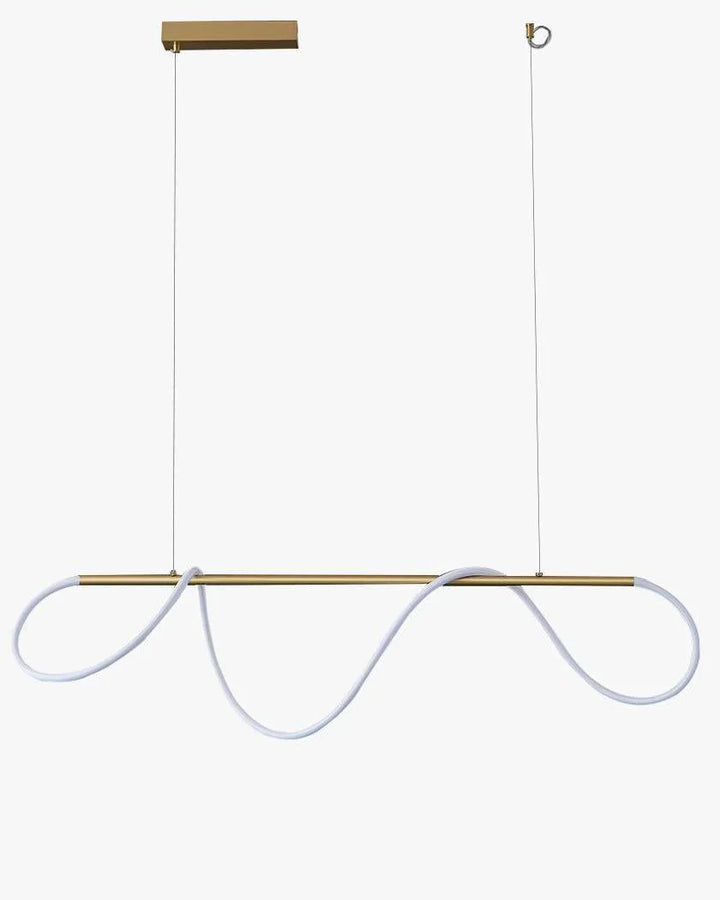 Brass Rope Wave LED Chandelier - LM1018 - Lumora