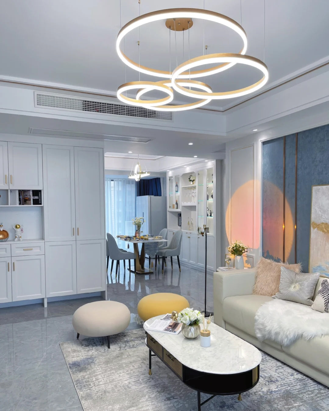Multi-Ring LED Chandelier - LM1021 - Lumora