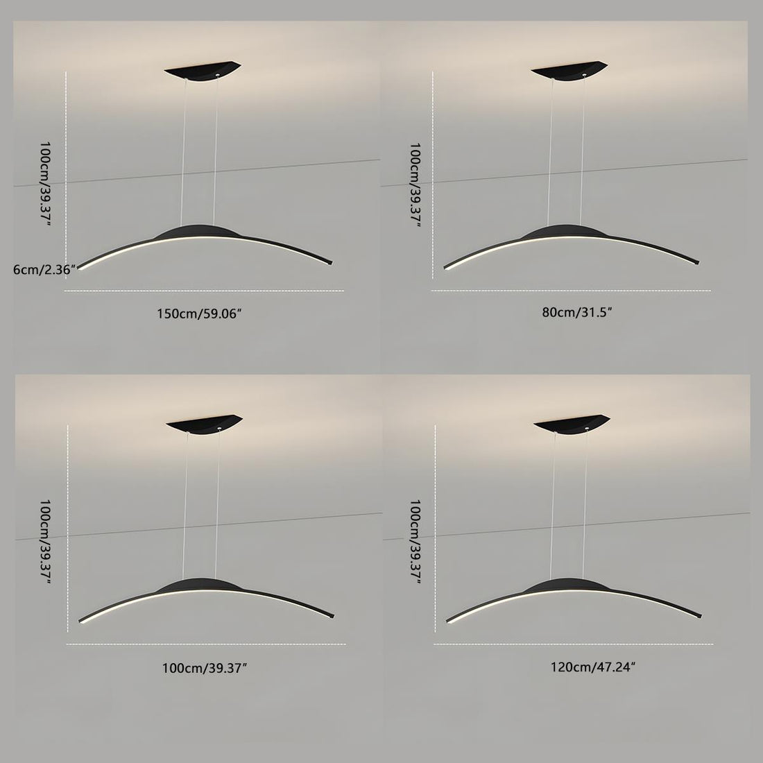 Arc Strip Pendant - LM1005 - Lumora