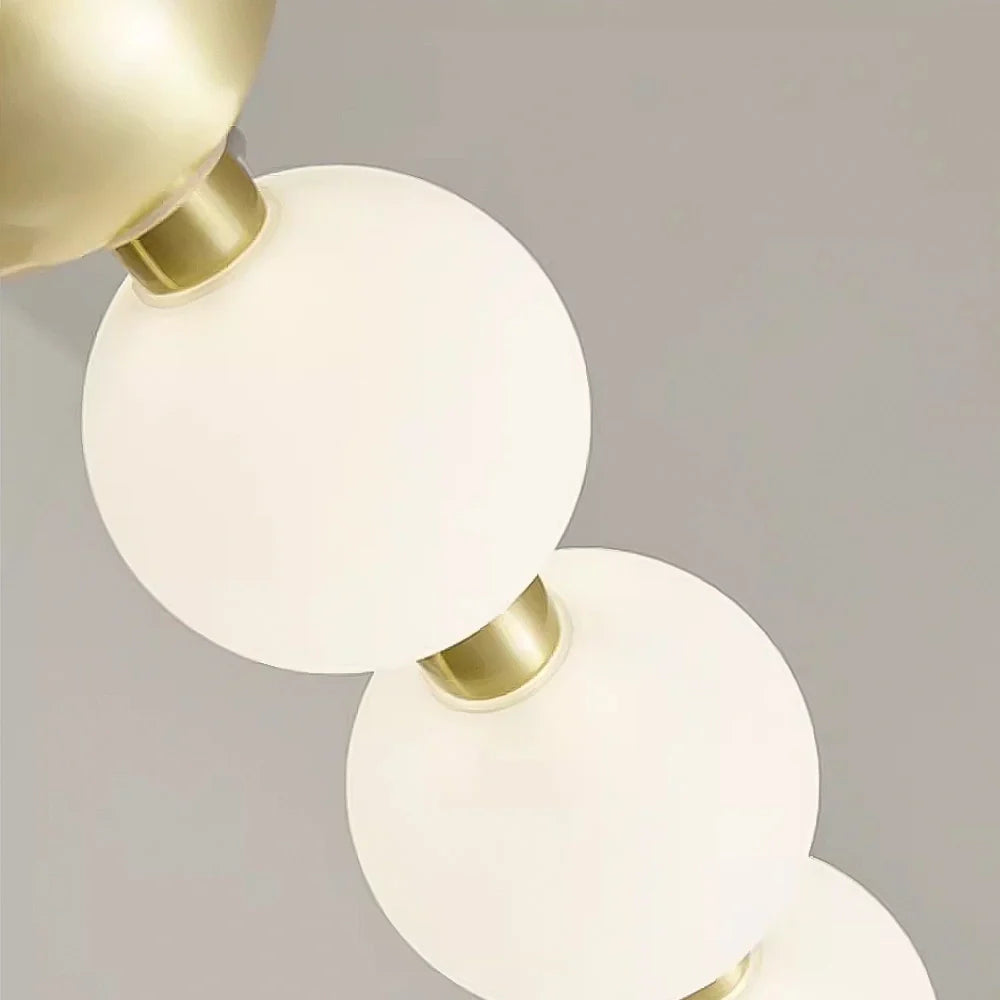 Modern Two-Tier Round Pearl Chandelier -LM1050 - Lumora