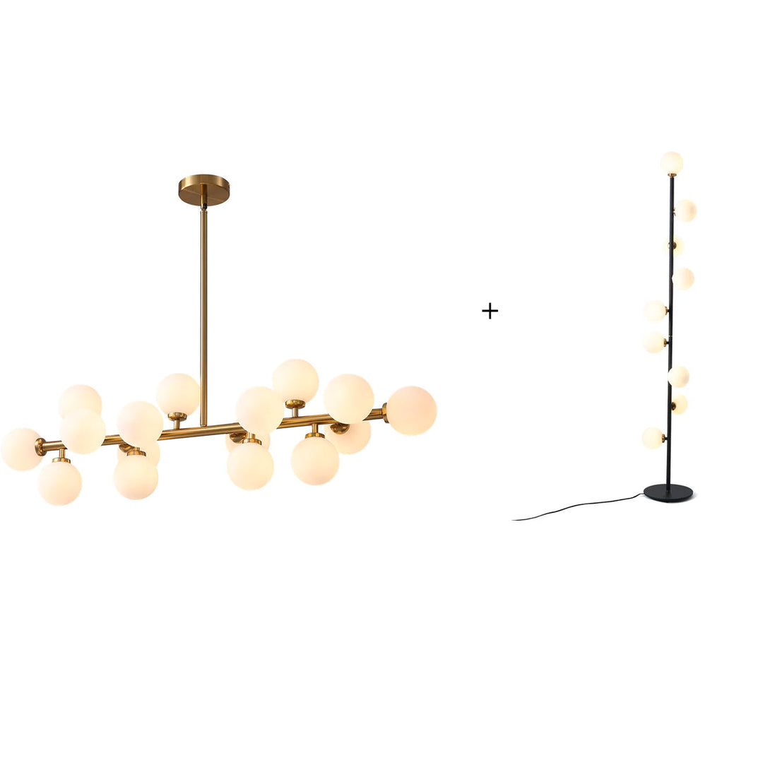 Glass Globes Linear Chandelier - LM1049 - Lumora